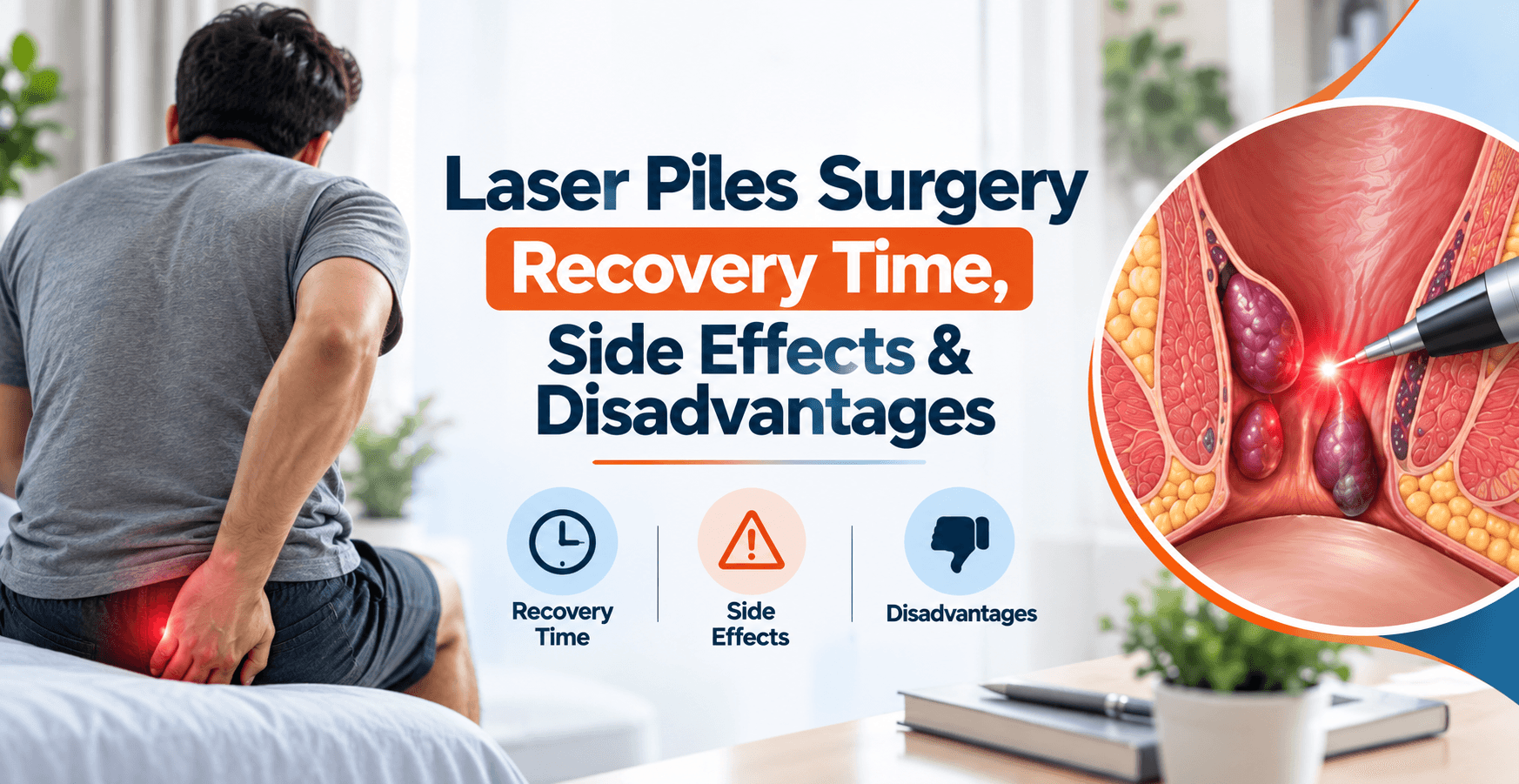 Laser Piles Surgery Recovery Time, Side Effects & Disadvantages