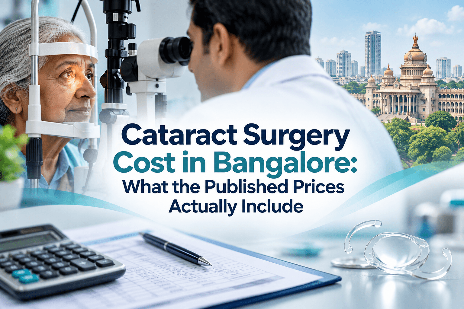 Cataract Surgery Cost in Bangalore: What the Published Prices Actually Include